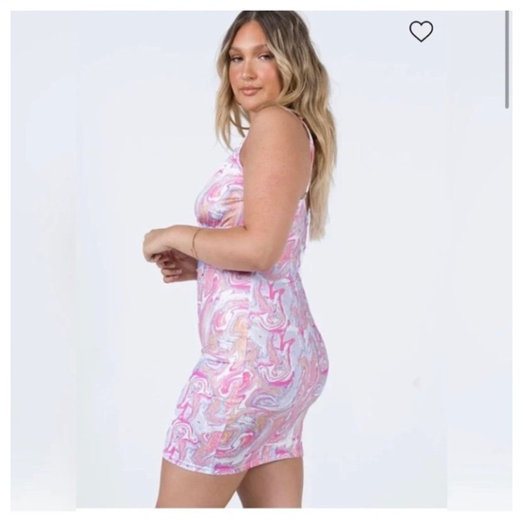 PRINCESS POLLY Pink Retro Dress - Picture 3 of 9